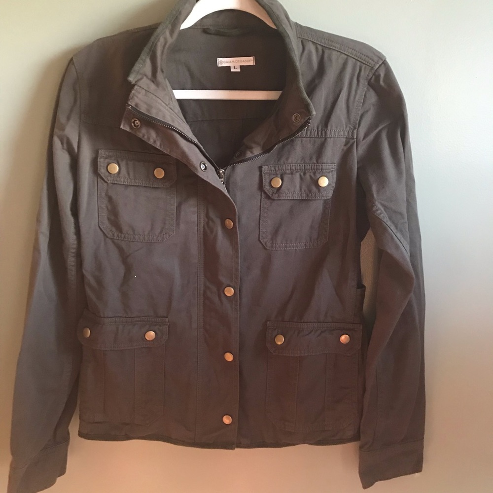 Gaiam Organic cotton military jacket L